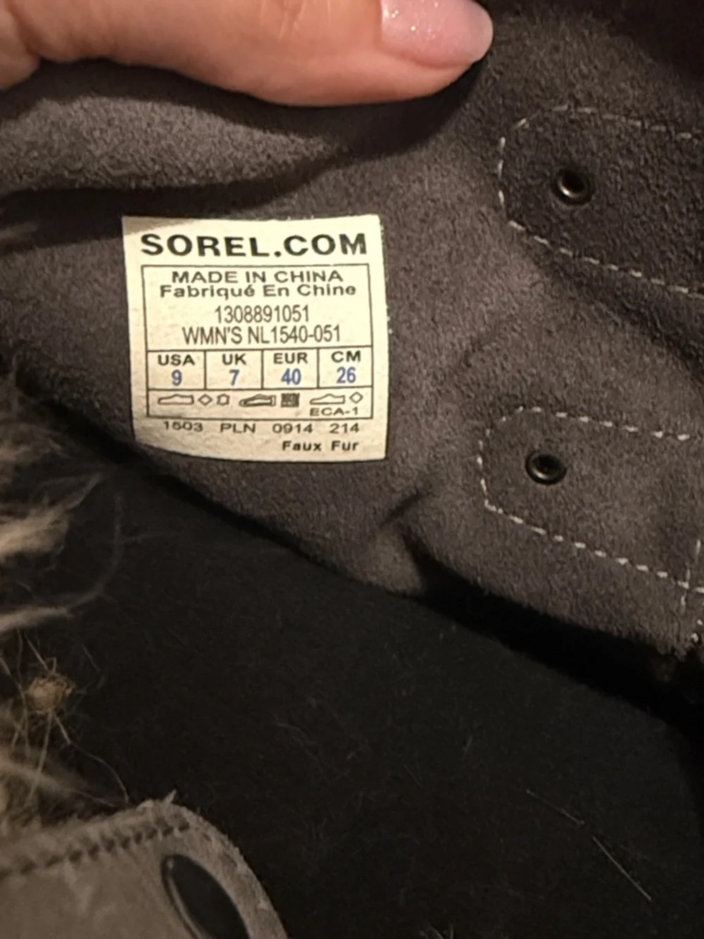 Sorel‎ Joan of Arctic Waterproof Winter Faux Fur Boots Gorp Granola Snow